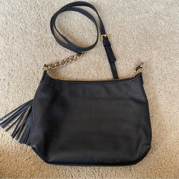 Michael Kors Black Crossbody Bag with Gold Accents - Picture 2 of 8